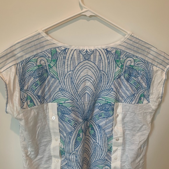 Akemi + Kin Sienna Embroidered Top Anthropologie - Picture 10 of 10